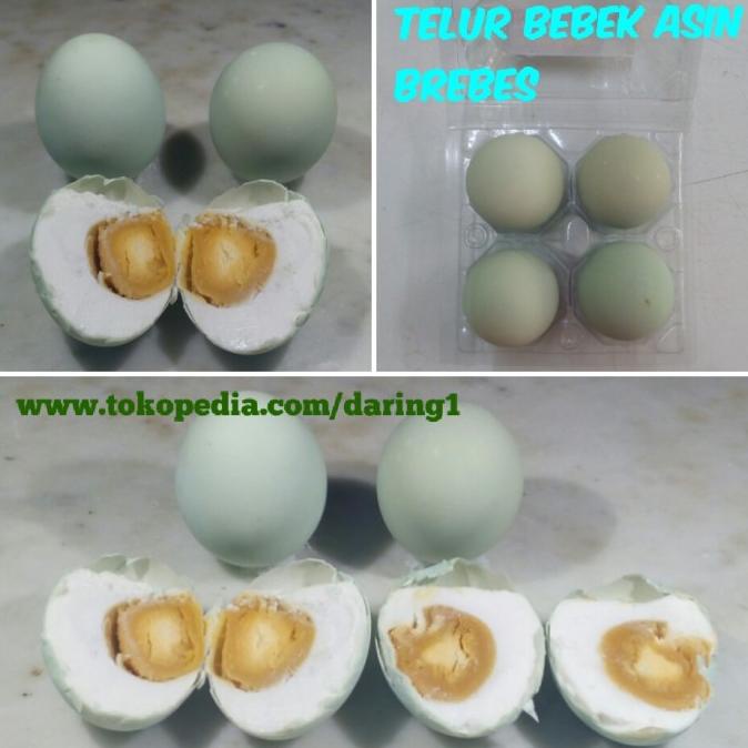 

TELUR BEBEK ASIN BREBES Sudah Matang Isi 4 Butir Stock Selalu Segar