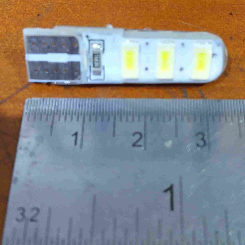 T10 Jelly Lampu LED Senja kota Motor Mobil - Putih White - 6 mata-2
