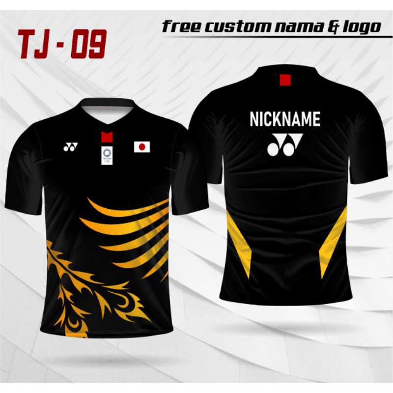 jersey badminton YONEX, jersey bulu tangkis YONEX olahraga indoor outdoor olimpiade jepang jersey bu