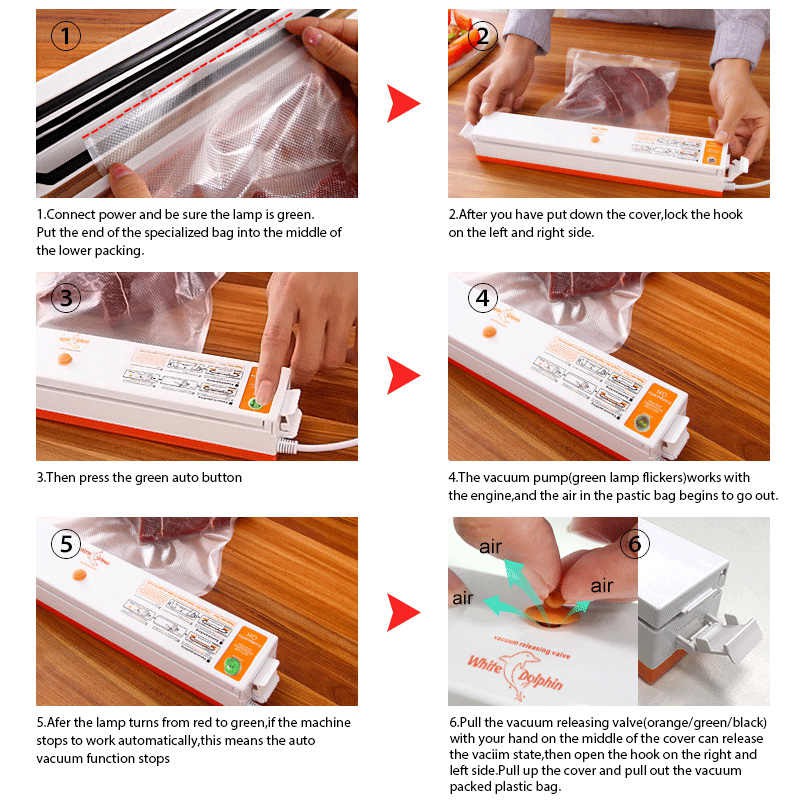 Freshpack Pro Vacuum Sealer, Freshpack Pro Vacuum Sealer Plastik Buah, Sayuran, Segala Jenis Makanan