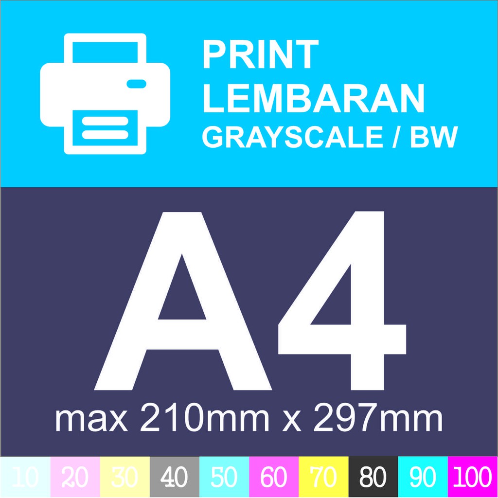 

Cetak - Print Lembaran - FC / BERWARNA - Ukuran max A4 (210x297) - [TANPA JILID]