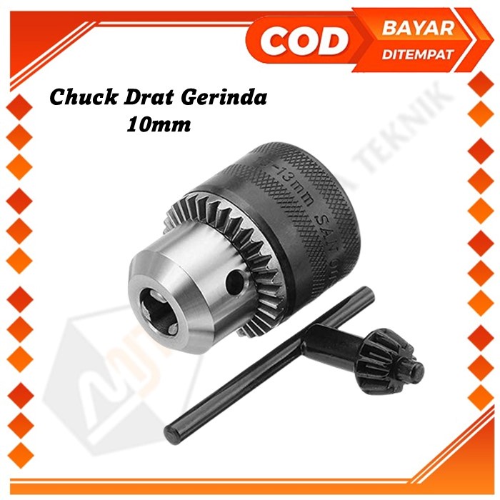 Jual Chuck Bor 10mm Kepala Chuck Bor Drill Mata Bor Tangan Adaptor Kepala Bor Jadi Mesin Gerinda