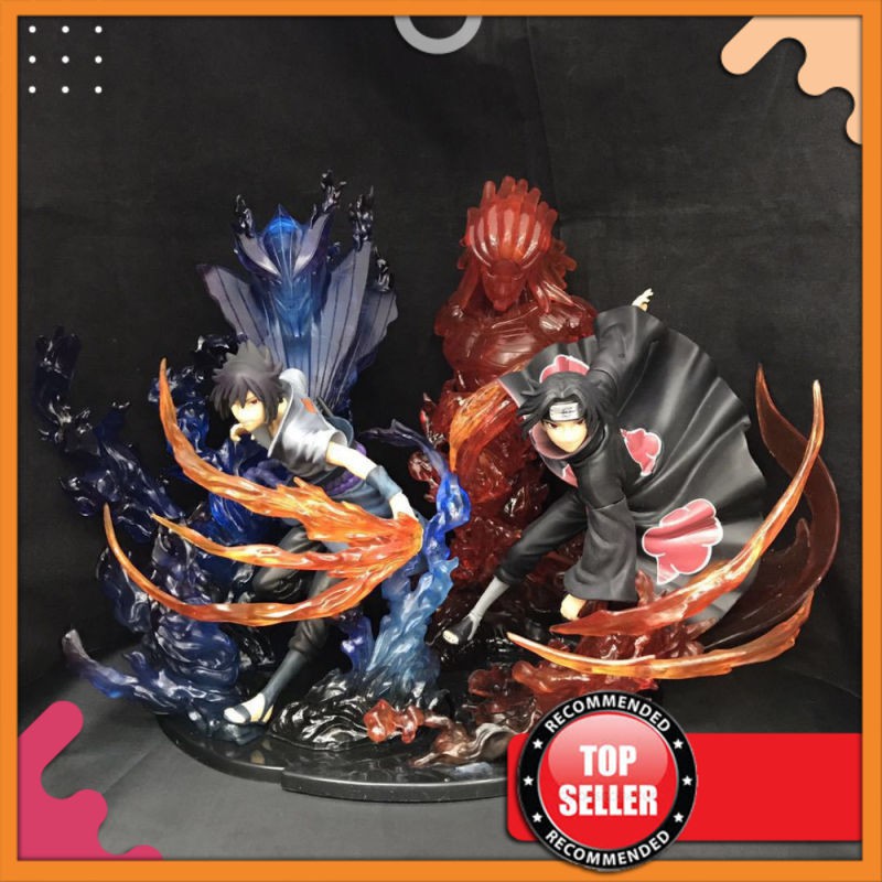 Anime Figure Import Berkualitas Huong 25 Cm Naruto Shippuden Sasuke Uchiha Itachi Susanoo Kizuna Hub