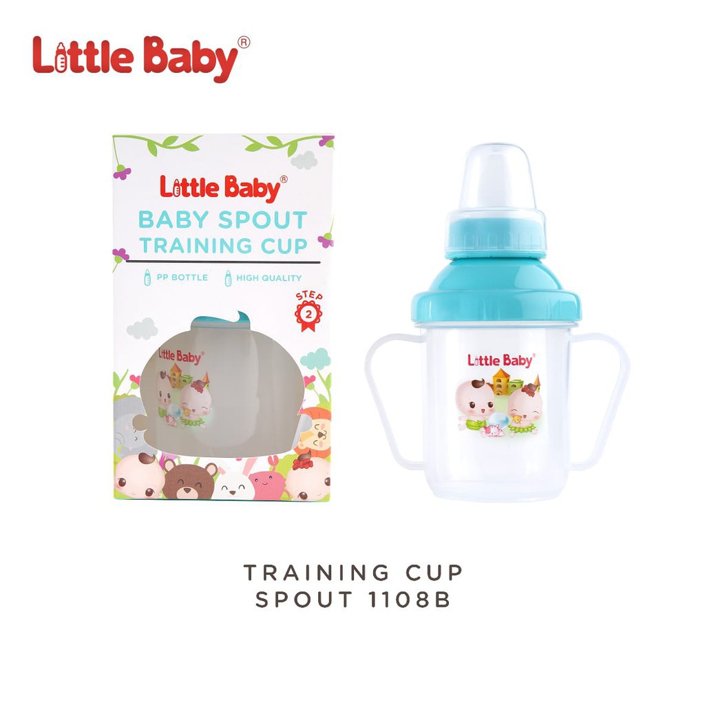 LITTLE BABY BOTOL SUSU BABY SPOUT TRAINING CUP 220 ML