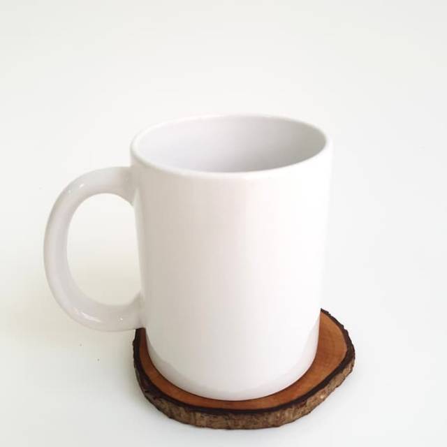 Mug Keramik coating putih polos