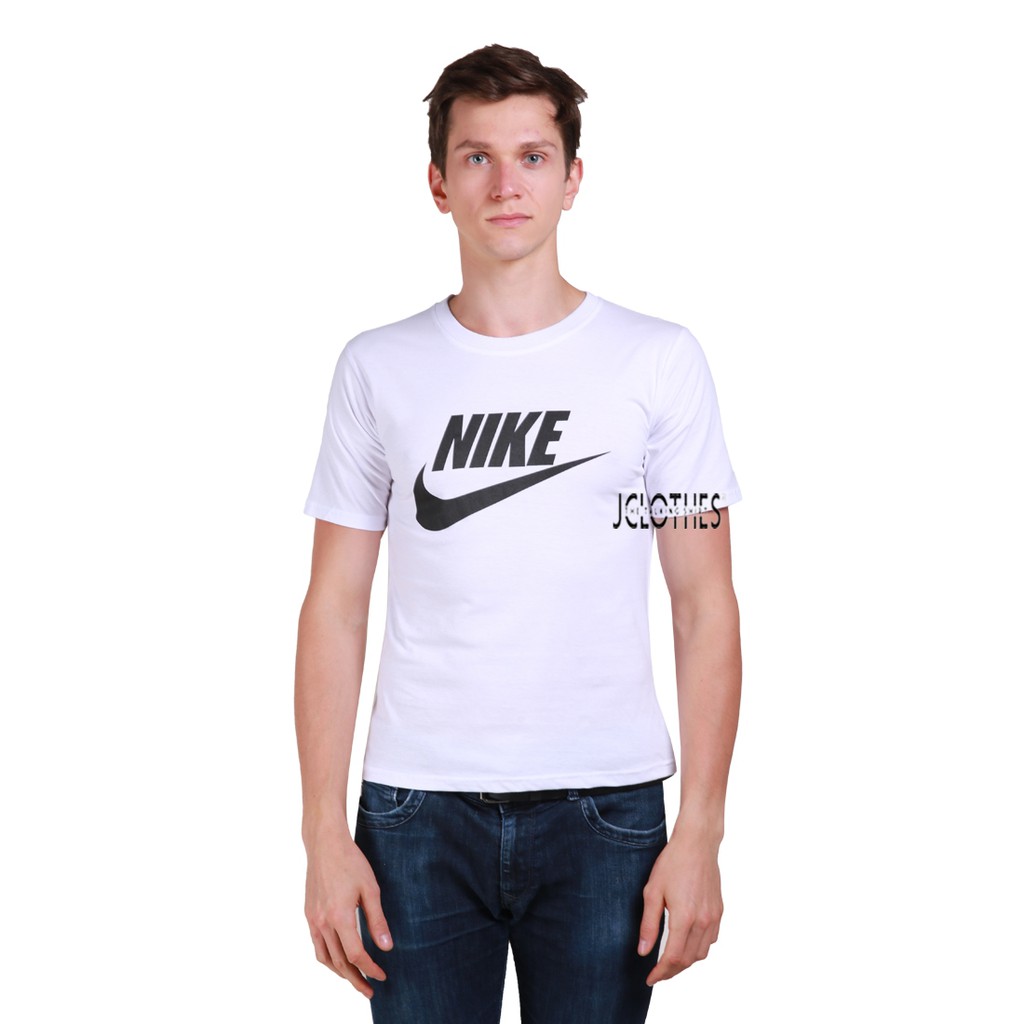 Kaos Pria Lengan Pendek Nike - Putih
