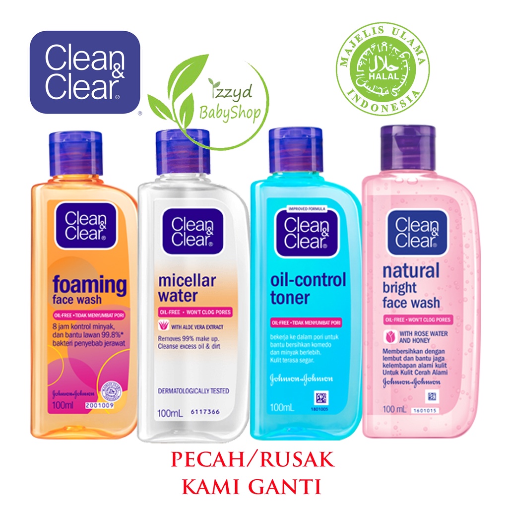 ❣️ Izzyd❣️ clean and clear CLEAN &amp; CLEAR Teens Facial Wash | Cleanser | Toner | Moisturizer | Micellar | Foam | Foaming for Men |Oil Control Film(✔BPOM)