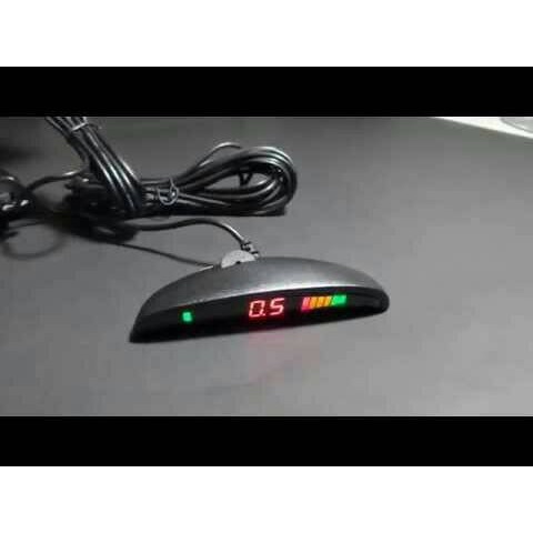 Sensor Parkir Mundur Mobil 2 Titik Universal Indikator LCD Radar Display