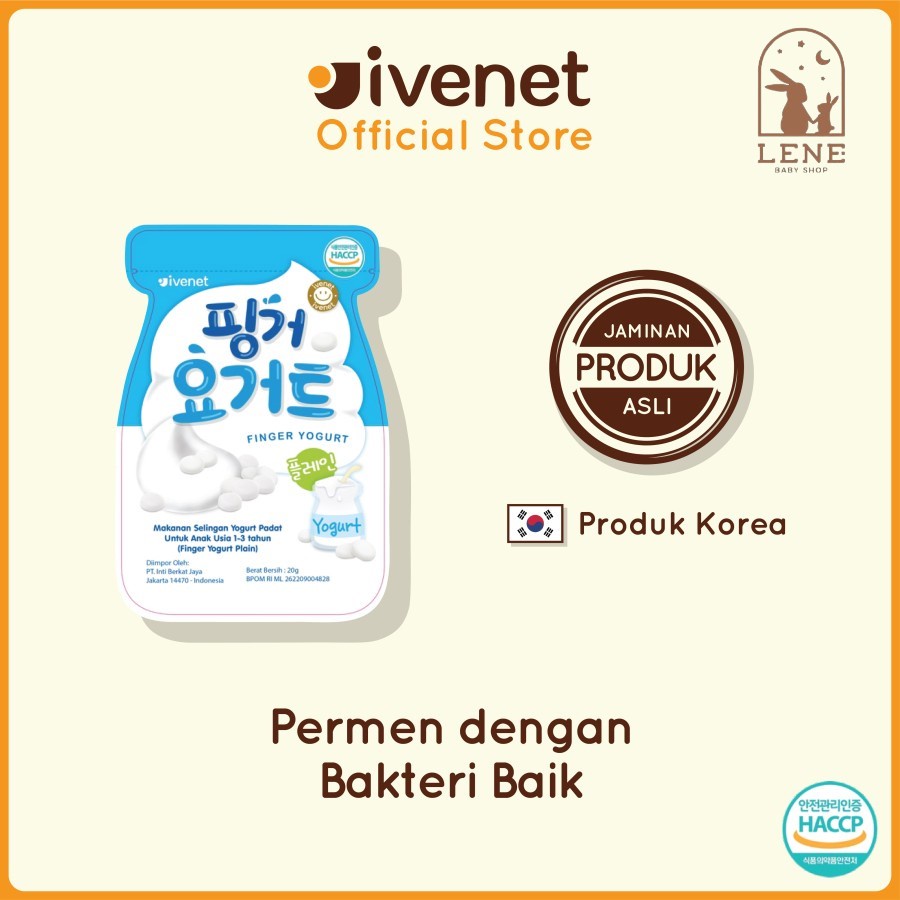 Ivenet Finger Yogurt - Snack Jajanan Cemilan Permen Bayi dan Anak