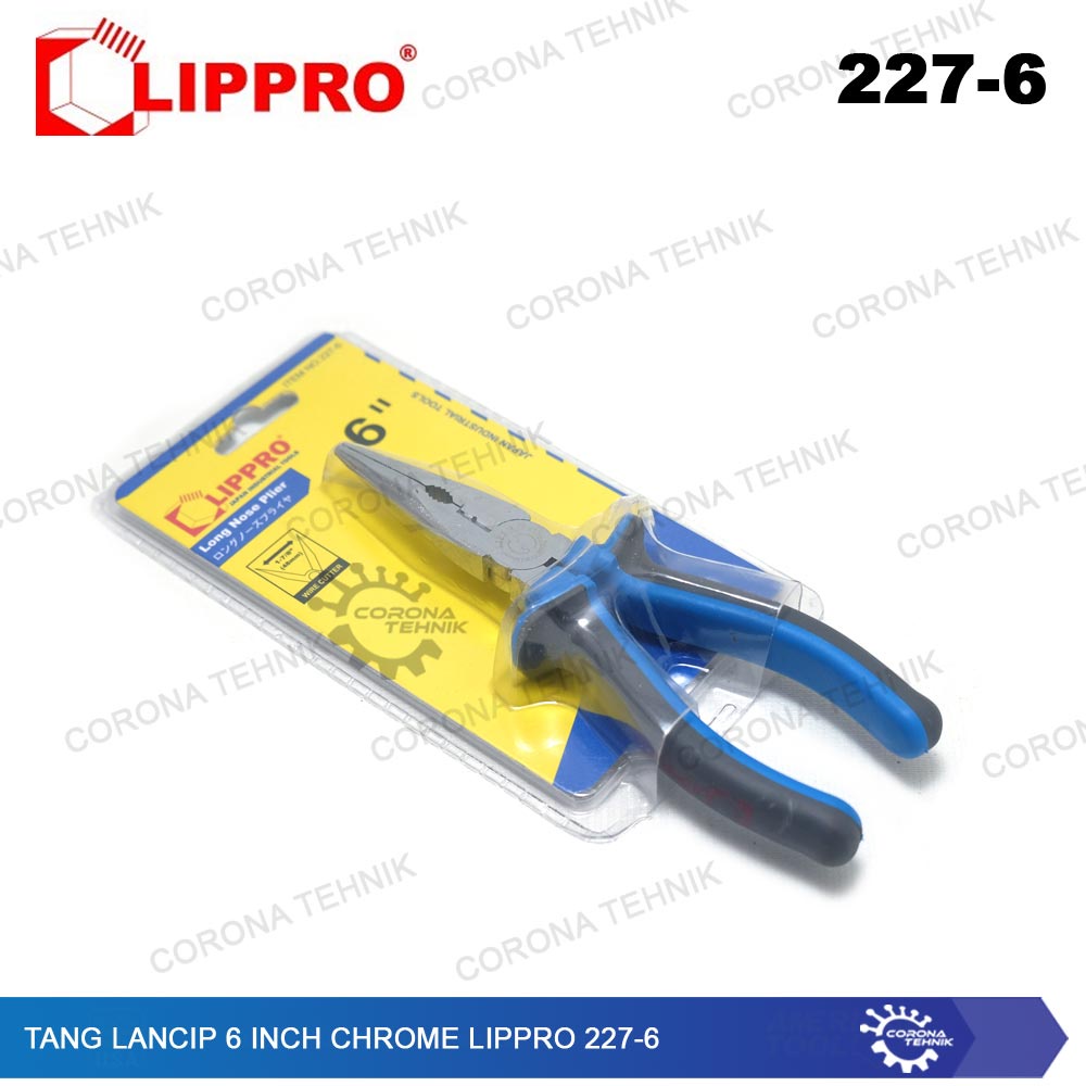 Lippro 227-6 Chrome - Tang Lancip 6 Inch