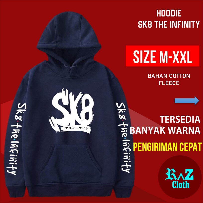 Jaket Hoody Anime SK8 The Infinity Papan Selancar Skateboard Anak Dewasa