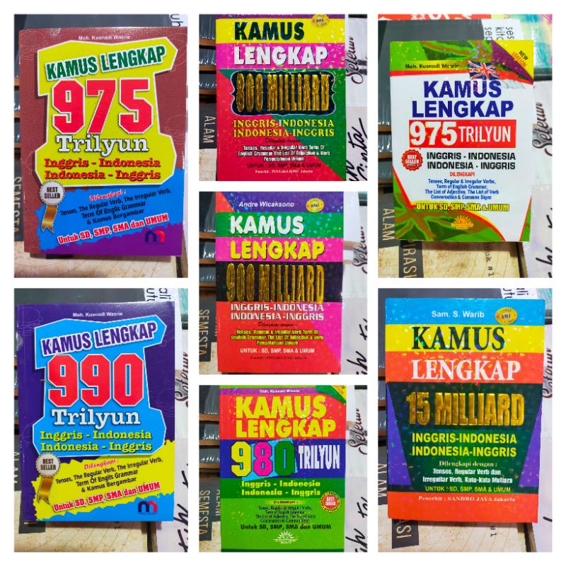 Kamus Lengkap Bahasa Inggris : Kamus Lengkap Inggris Indonesia - Indonesia Inggris Best Seller