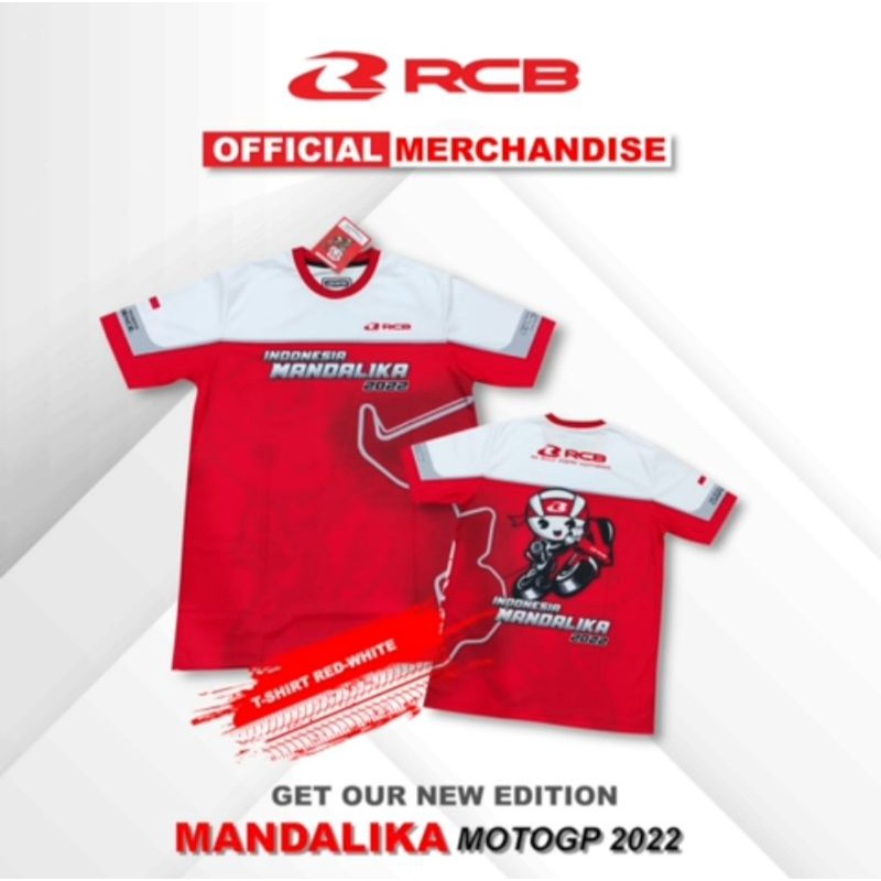 Kaos Polo kerah T-Shirt RCB Edisi Mandalika 2022 Original