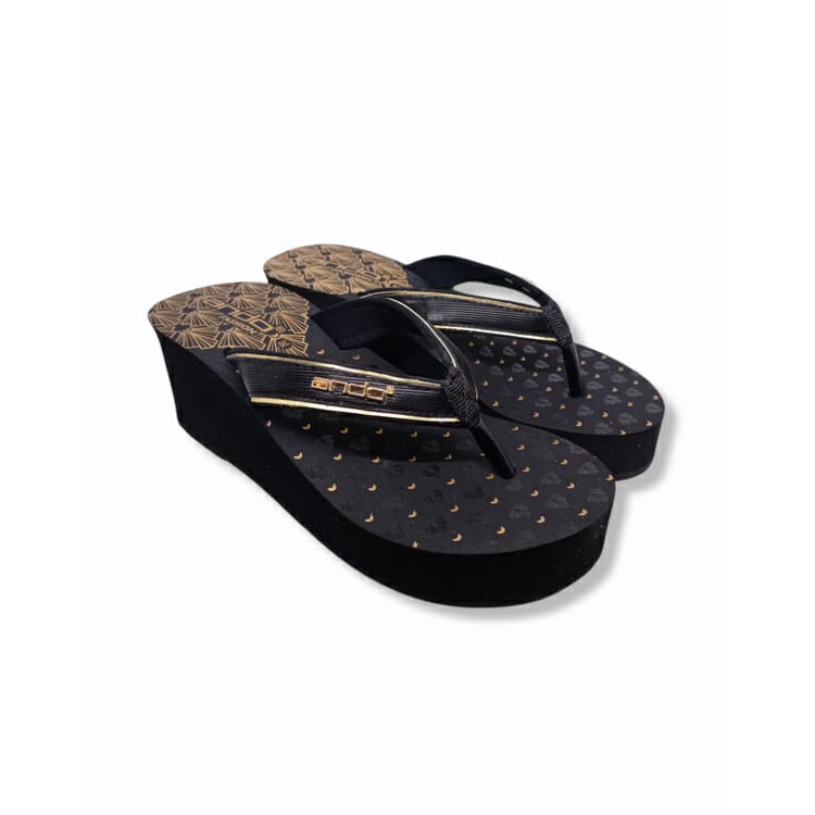 Ando Dealova Terbaru Sandal Wedges Wanita  Perempuan Sendal Cewek Ando Original