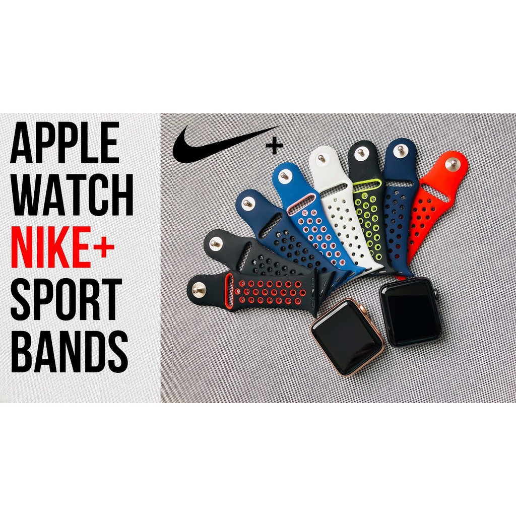 Breathable Strap Watch Tali Jam Tangan Sport Band 2 Color Dua Warna APPLE WATCH NIKE