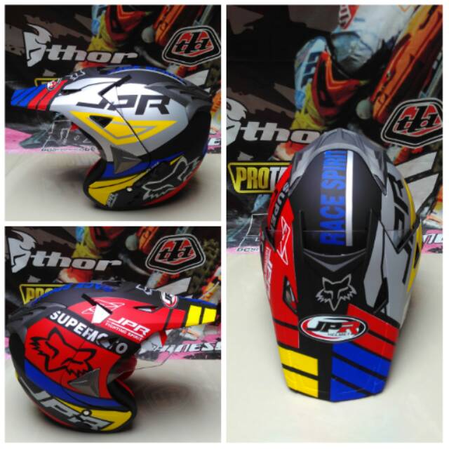 Helm SemiCross Helm SemiTrail Helm SuperMoto Helm Touring Helm FOX Helm SemiCross Murah KTM KLX YZ