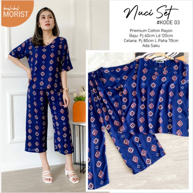 NUCI SET BY MORIST/SETELAN PENDEK PREMIUM