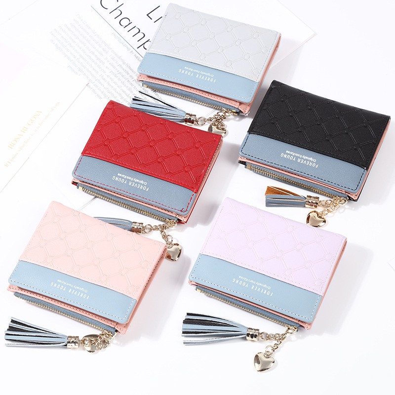 *ALIBABA1688*COD Dompet Wanita D53 import Murah Lipat Kecil Lucu&amp;Cantik dompet import real pic