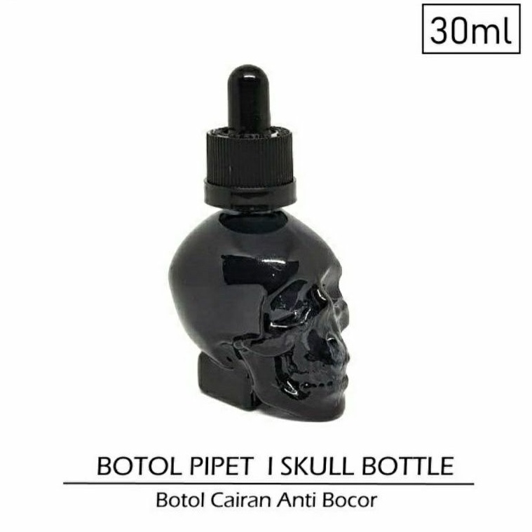 Botol Pipet Model Kepala Tengkorak Botol Cairan Botol Anti Bocor (Include Bubble Safety)