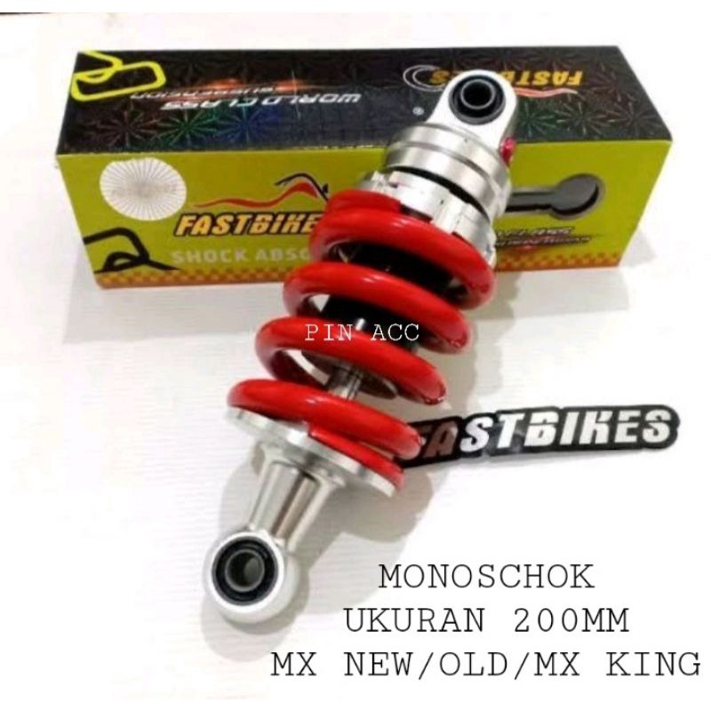 SCHOKBIKER BLKG MONOSHCOK MX OLD MX NEW/MX KING UKURAN 200MM FASHBIKES