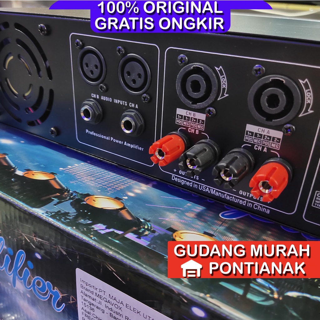 POWER AMPLIFIER MEGAVOX MA 1002 2002 502 BARU AMPLI MEGAVOX MA 1002N 2002N 502N MA1002 MA2002 MA502 ORI