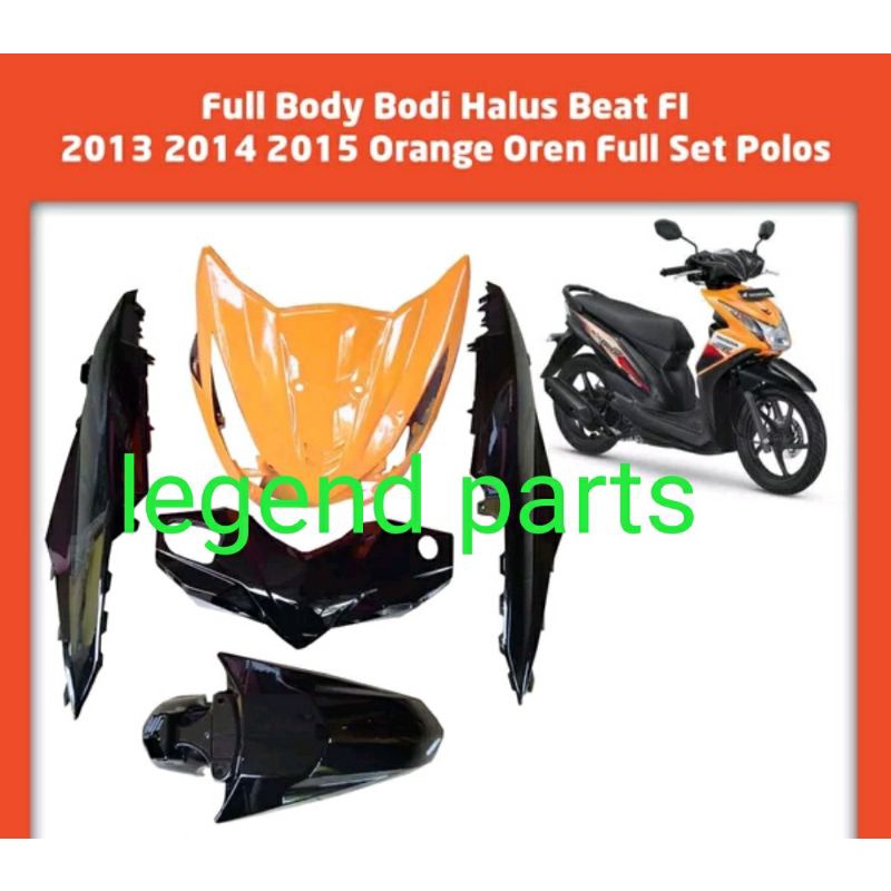 full body halus Honda beat fi 2012-2015 Oren hitam non original