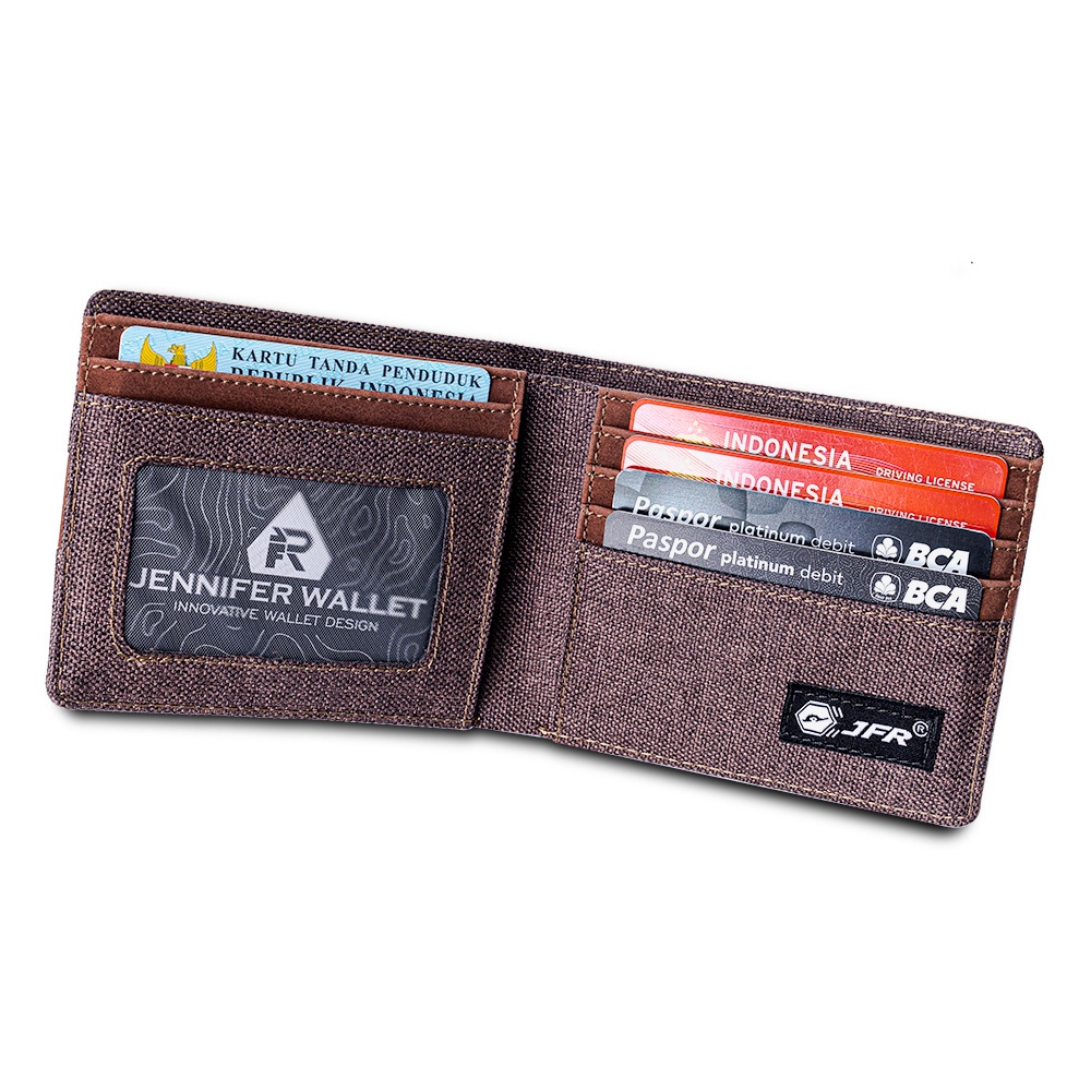 JFR Fashion Dompet Pria Bahan Kulit Canvas JP42 Carnaby Series-3