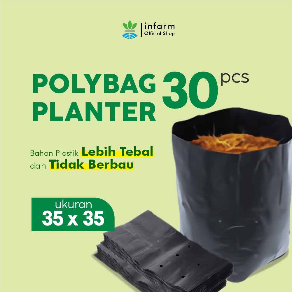 INFARM - Polybag Paket 30 pcs Ukuran 35cm x 35cm