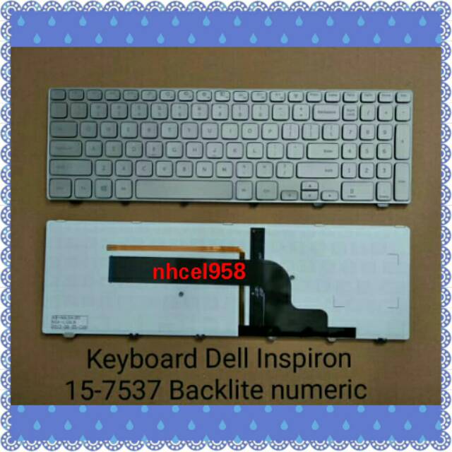 ✅Keyboard Dell Inspiron 15-7537 Numeric Backlite