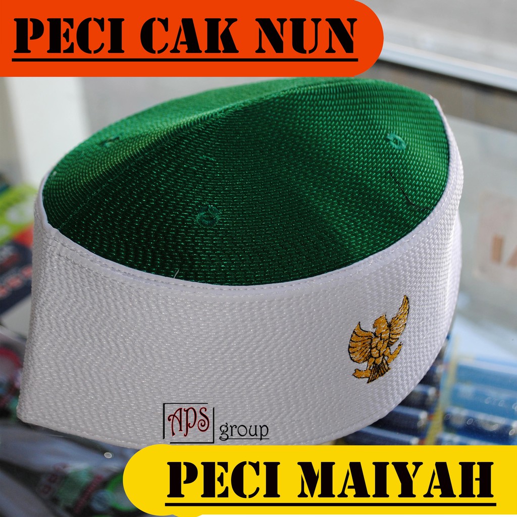 KOPIAH PECI CAK NUN LOGO GARUDA FULL BORDIR MURAH