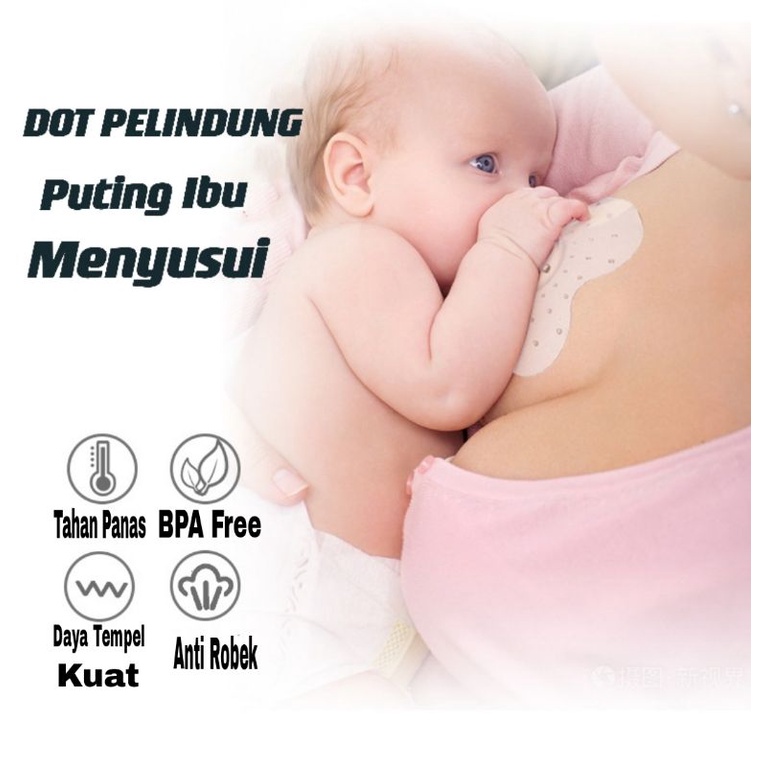 Dot Puting Susu Ibu Bayi Silikon BPA Free Pelindung Puting Susu Ibu