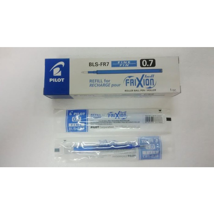 

Pulpen - Refill Pilot Frixion 0,7 - Biru (Pack 12 Pcs)