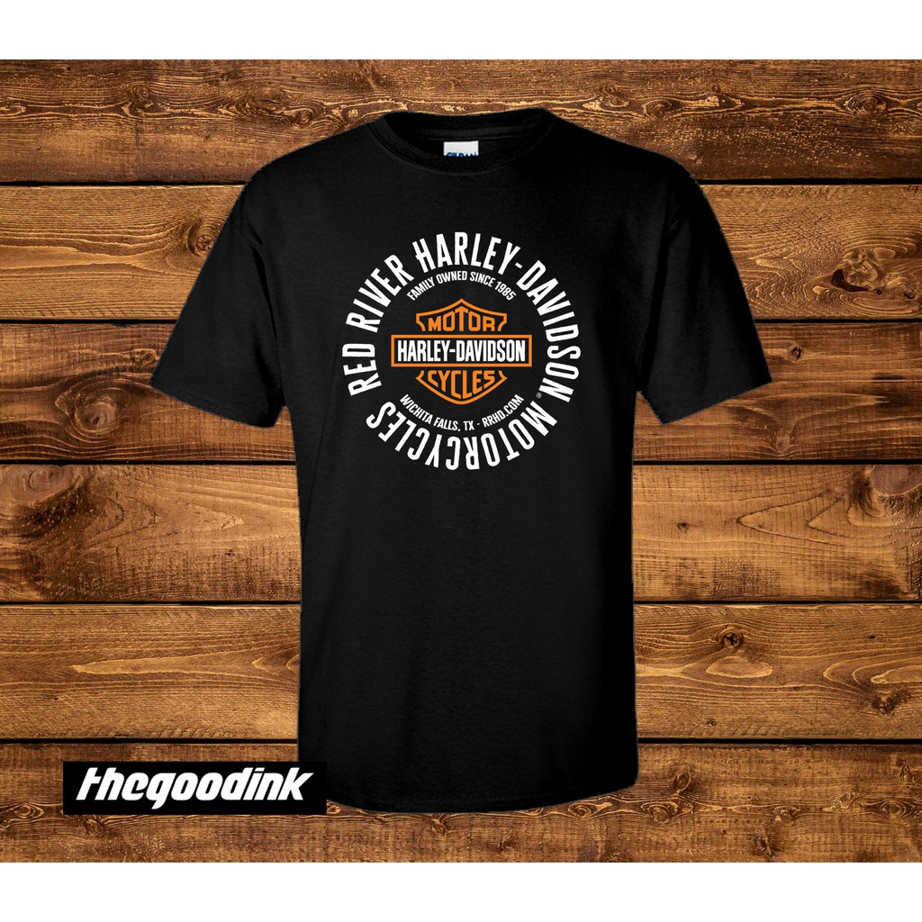 Kaos Harley Davidson Logo 2 - Original Gildan T-shirt DTG Digital Print