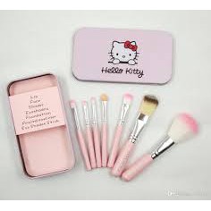 Hello Kitty Mini Brush Kit Make up Hello Kitty 7 Set