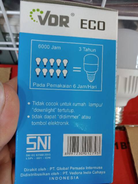 LAMPU BOHLAM 10WAT VDR LAMPU HWMAT ENERGI