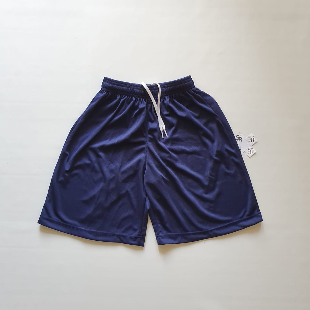 100rb dpt 4pcs celana polos kolor pendek olahraga sport santai merah biru putih hitam navy TERBAIK-1