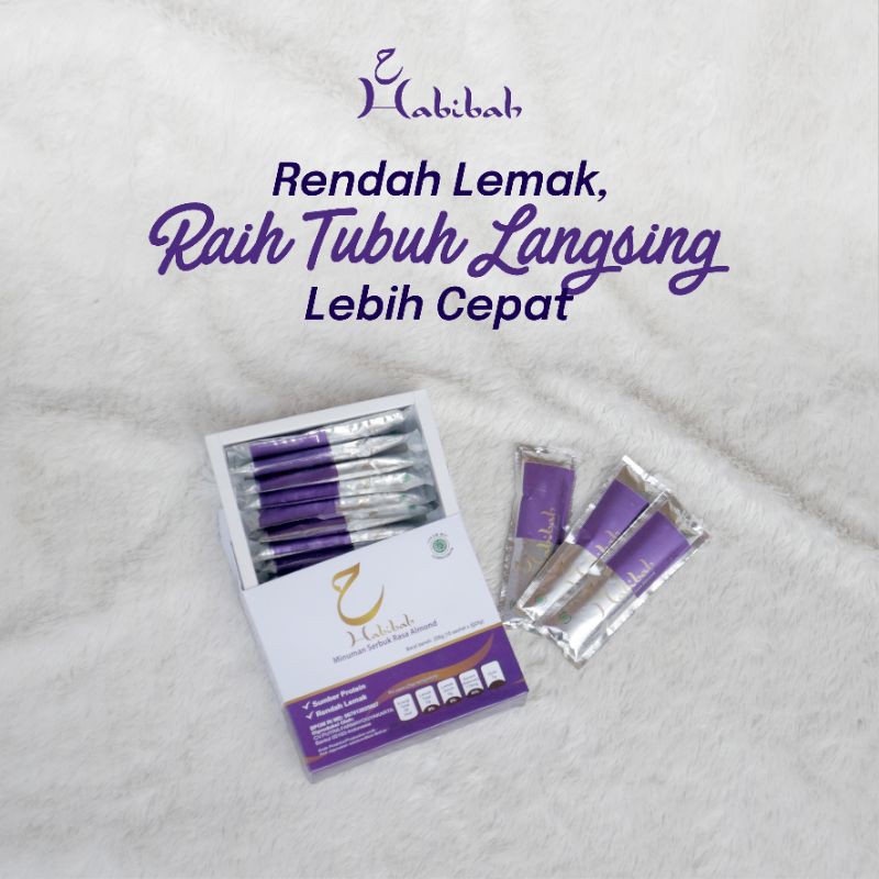 

SUSU DIET || KUALITAS PREMIUM || 1 BOX HABIBAH ALMOND || HALAL & BPOM