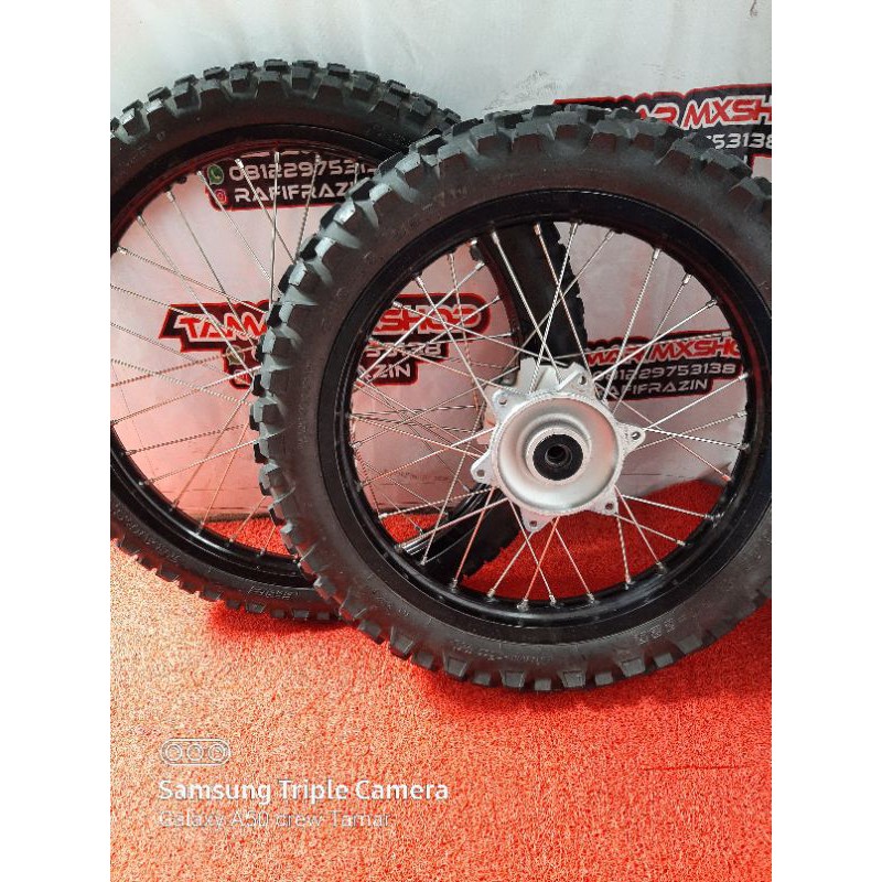 Roda Ori CRF Ring 18/21 Wheelset Original Copotan Motor Honda CRF 150 L