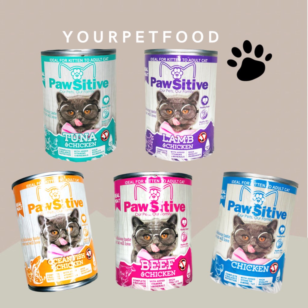 PAWSITIVE CAN 380Gr / Makanan Kaleng Basah Kucing