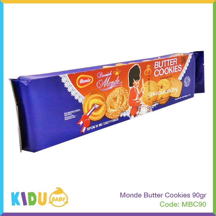 Monde Butter Cookies 90gr Kidu Baby