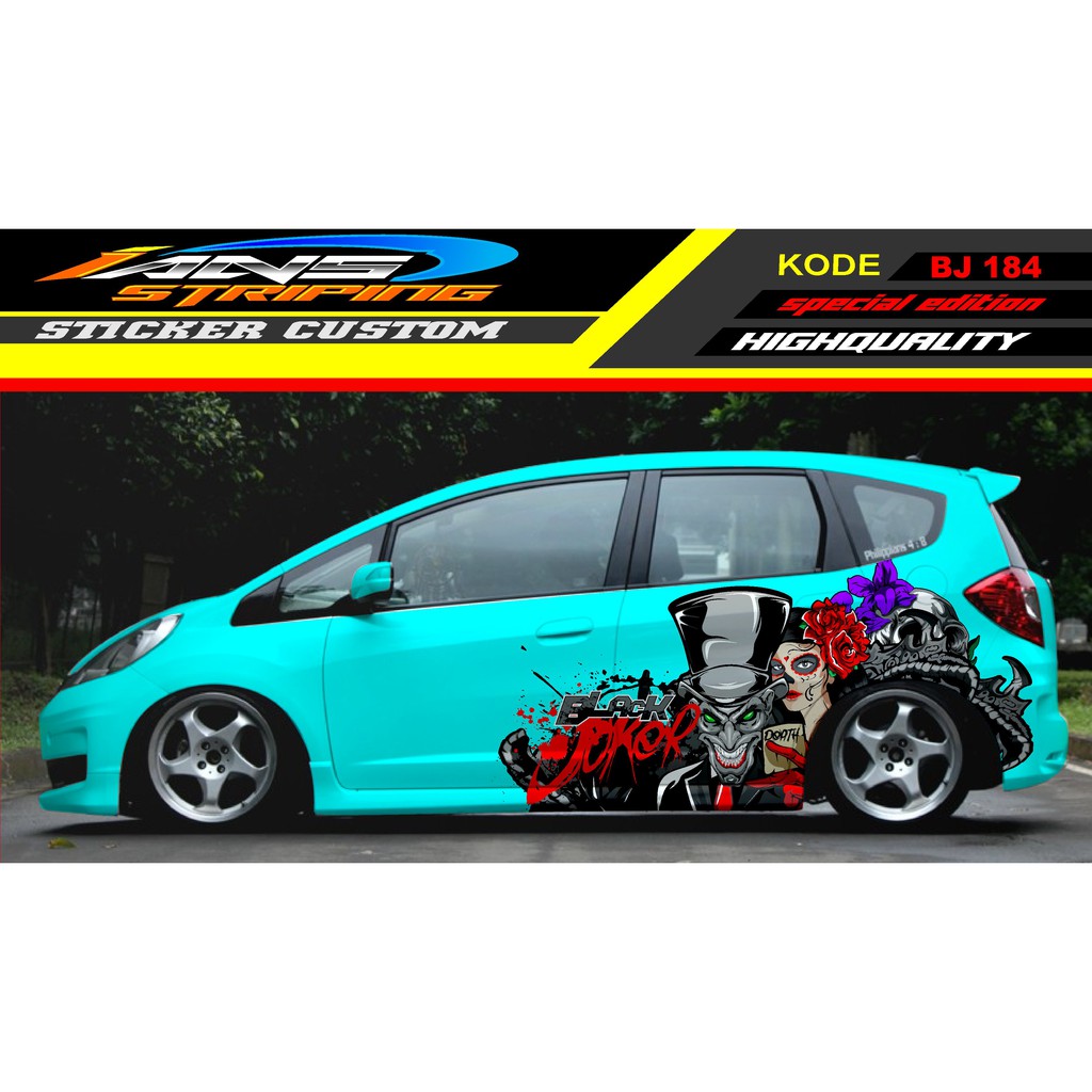 VARIASI STIKER HONDA JAZZ / STICKER HONDA JAZZ / STICKER DECAL MOBIL JAZZ / DECAL STICKER MOBIL