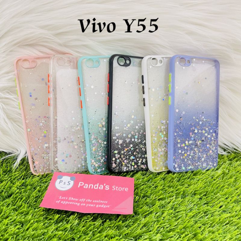 Glitter Case Vivo Y55 Funny Color Dengan Pelindung Kamera (PsS)