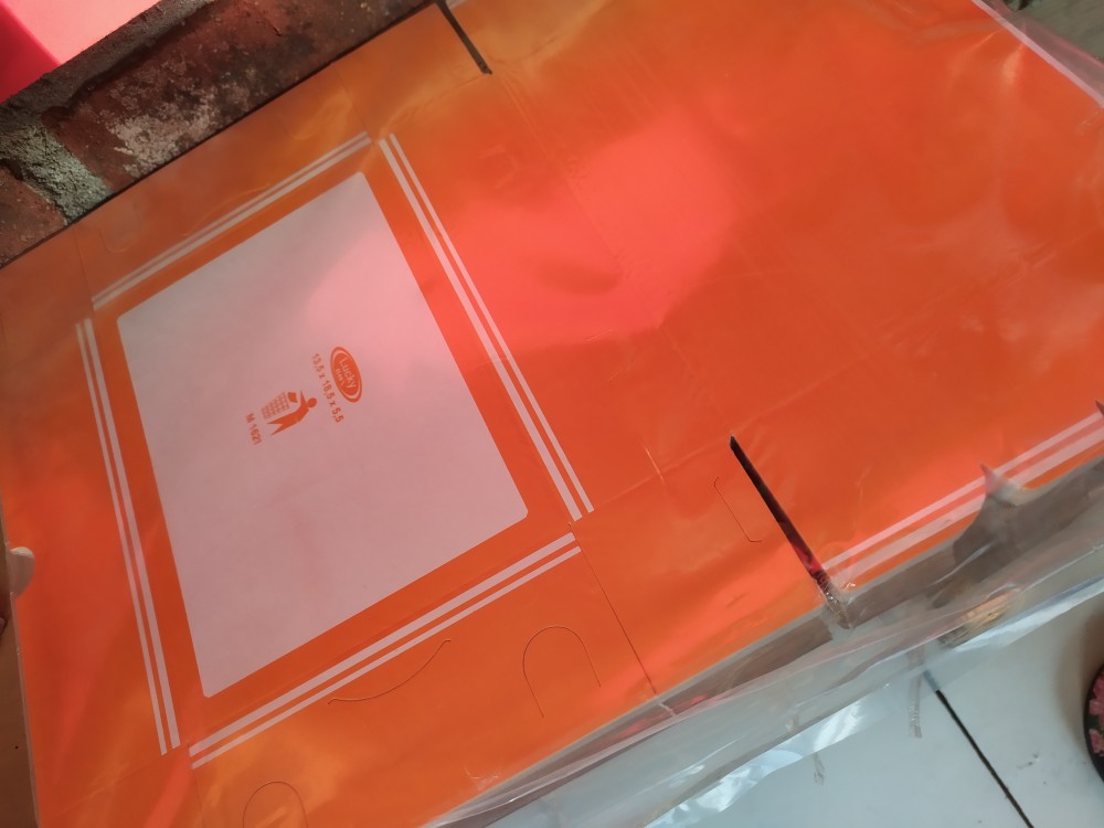 [ Orange - 100 Pc ] Dus Serbaguna Paper Lunch Box Tebal