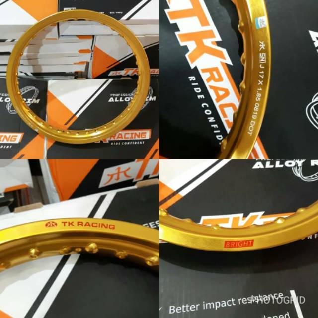 VELG TK RACING BRIGHT GOLD UK 17x140/185/215/250/