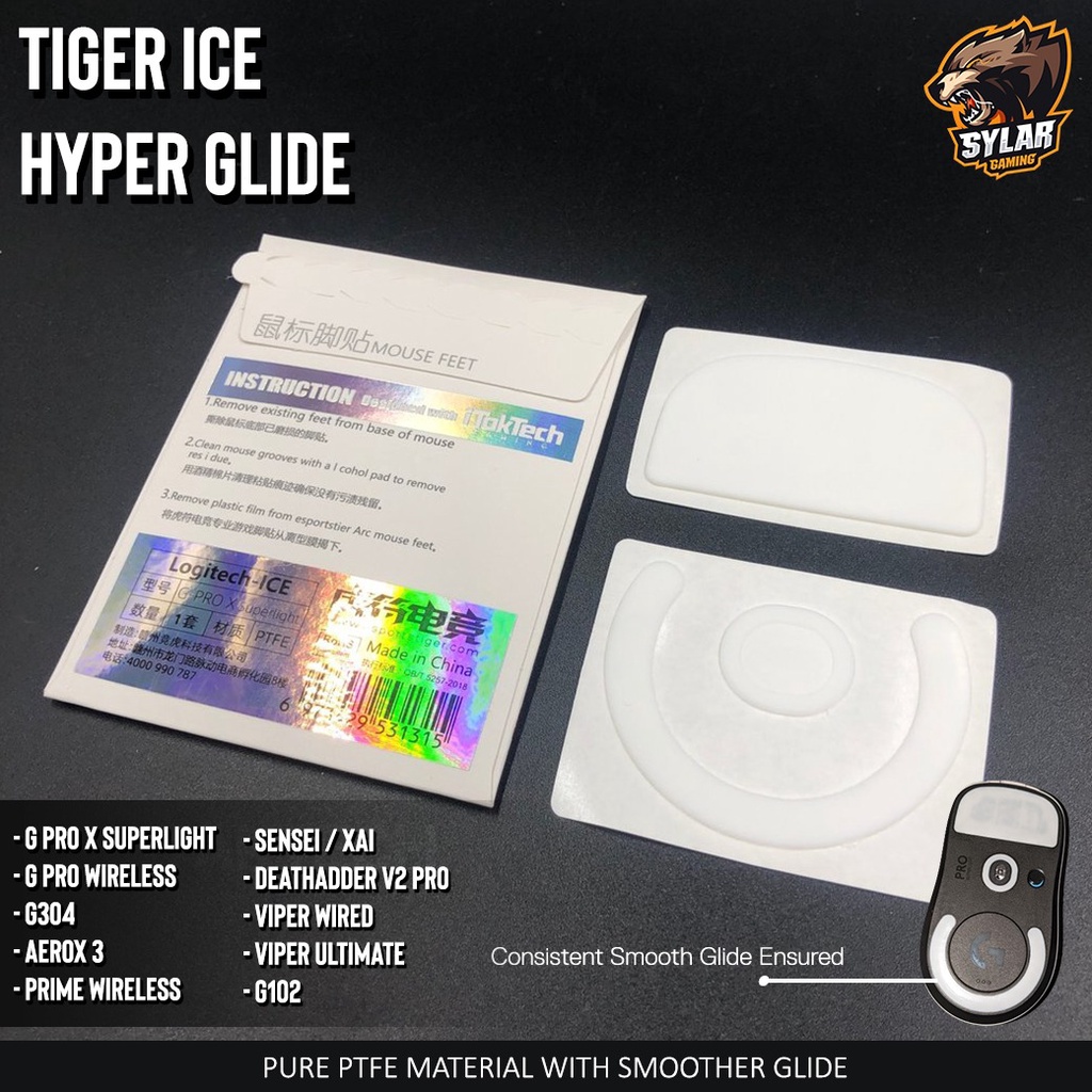 Tiger Arc Ice Edition Gaming Mouse Feet Hyperglide