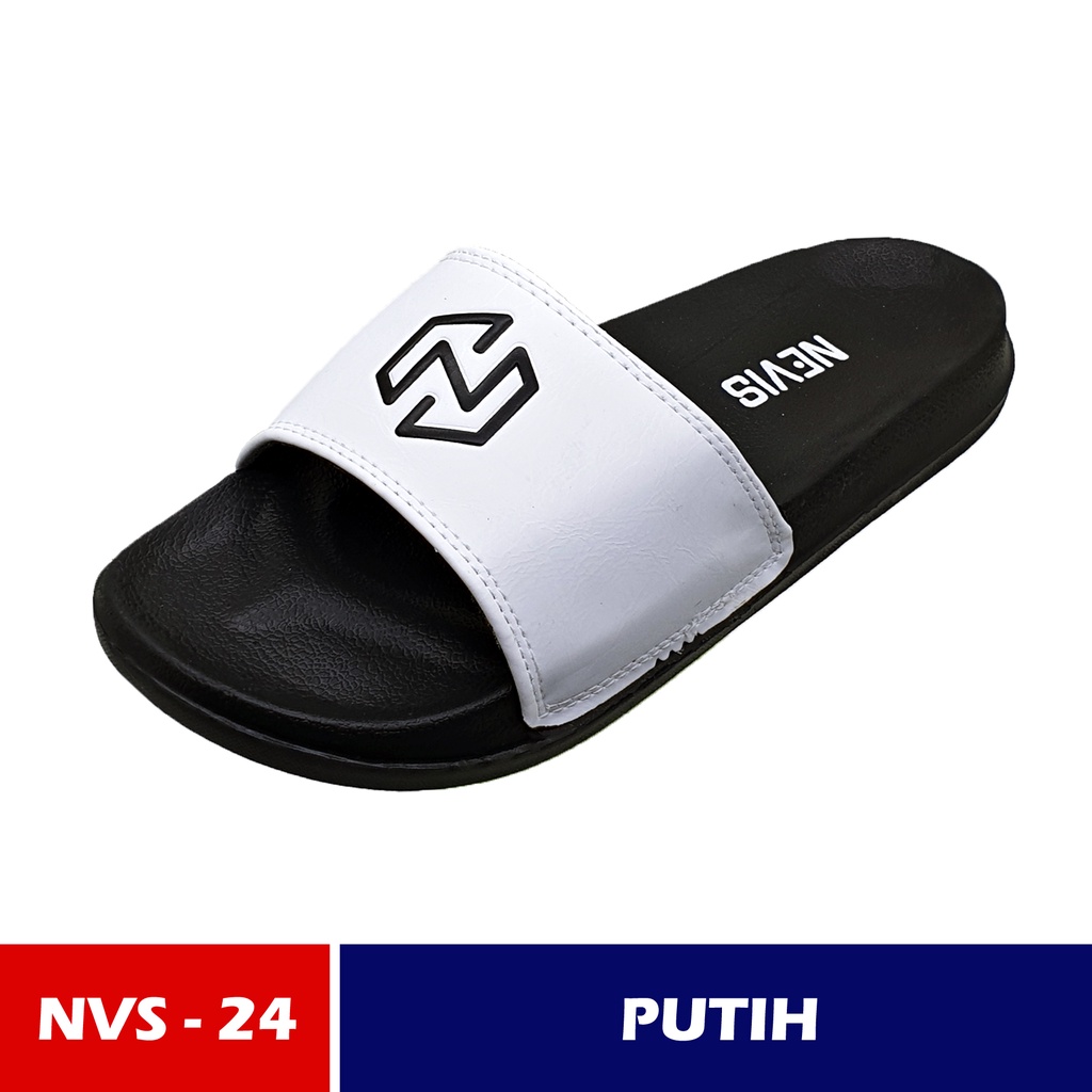 Sendal Selop Casual Santai Nevis NVS 24 Sandal Slide Slop Slip On Pria Wanita ORIGINAL