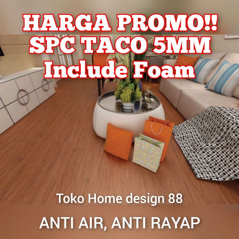 Spc Taco 5mm lantai kayu spc taco lantai kayu murah