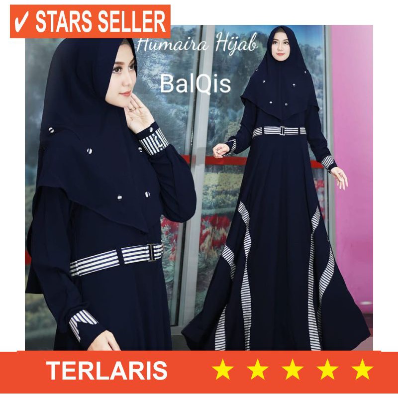 VANILA HIJAB MURAH BARU DRESS JUMBO BESAR LD 110 XL XXL XXXL / Gamis Murah Aresya Syari + Khimar