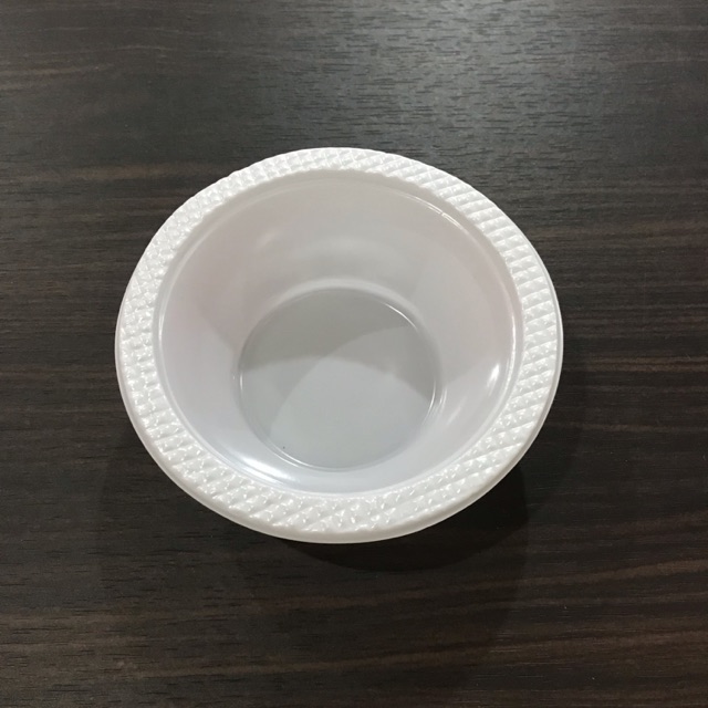 Mangkok Plastik Putih Kecil (50pcs)
