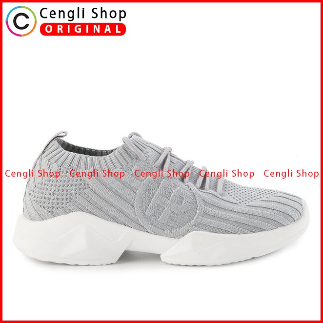 SEPATU SNEAKER WANITA HUSH PUPPIES ORIGINAL CASUAL BRANDED GREY HW66